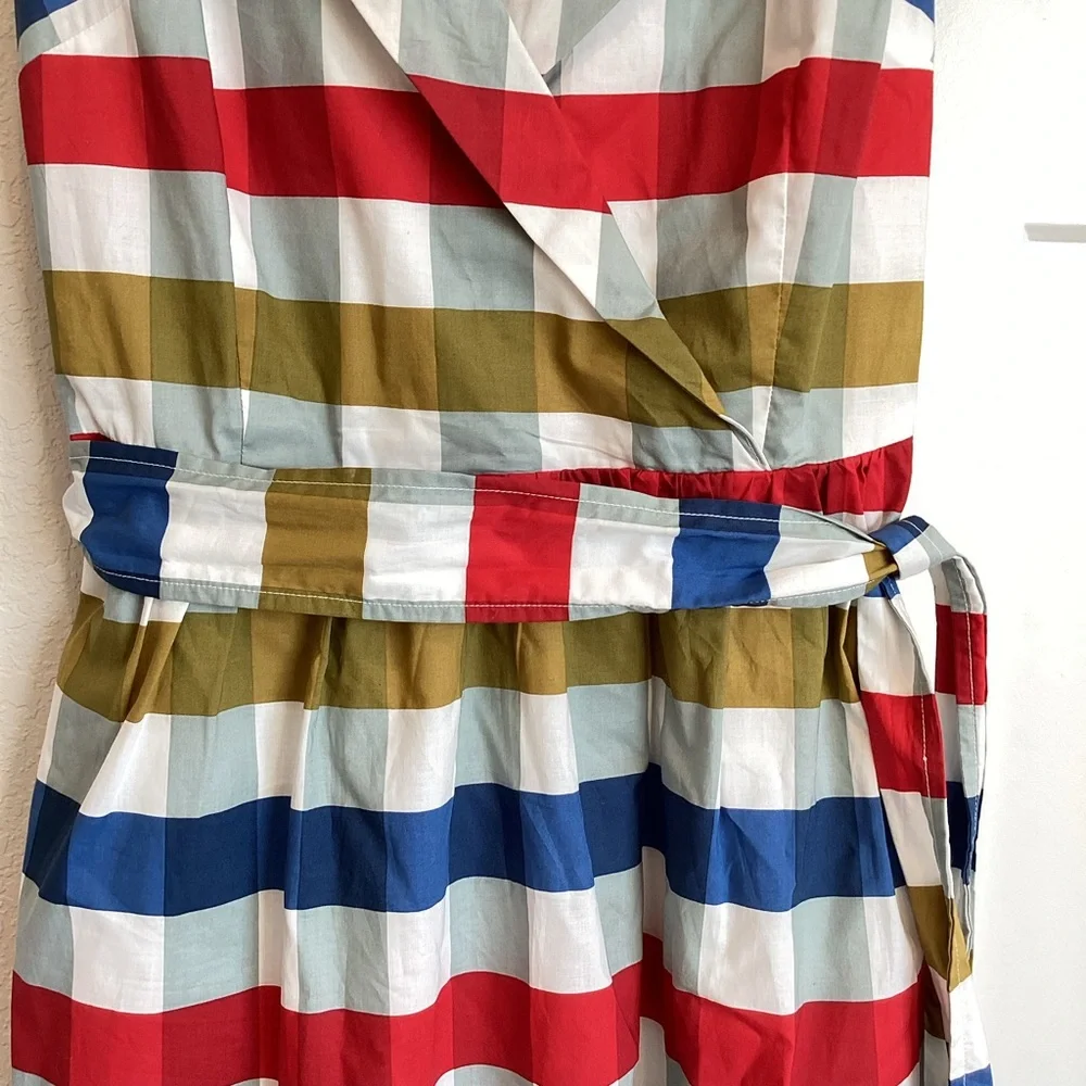 ❌Sold -Like-New! Maeve Anthropologie Cricket Club Gingham Belted Dress - Picture 5 of 16